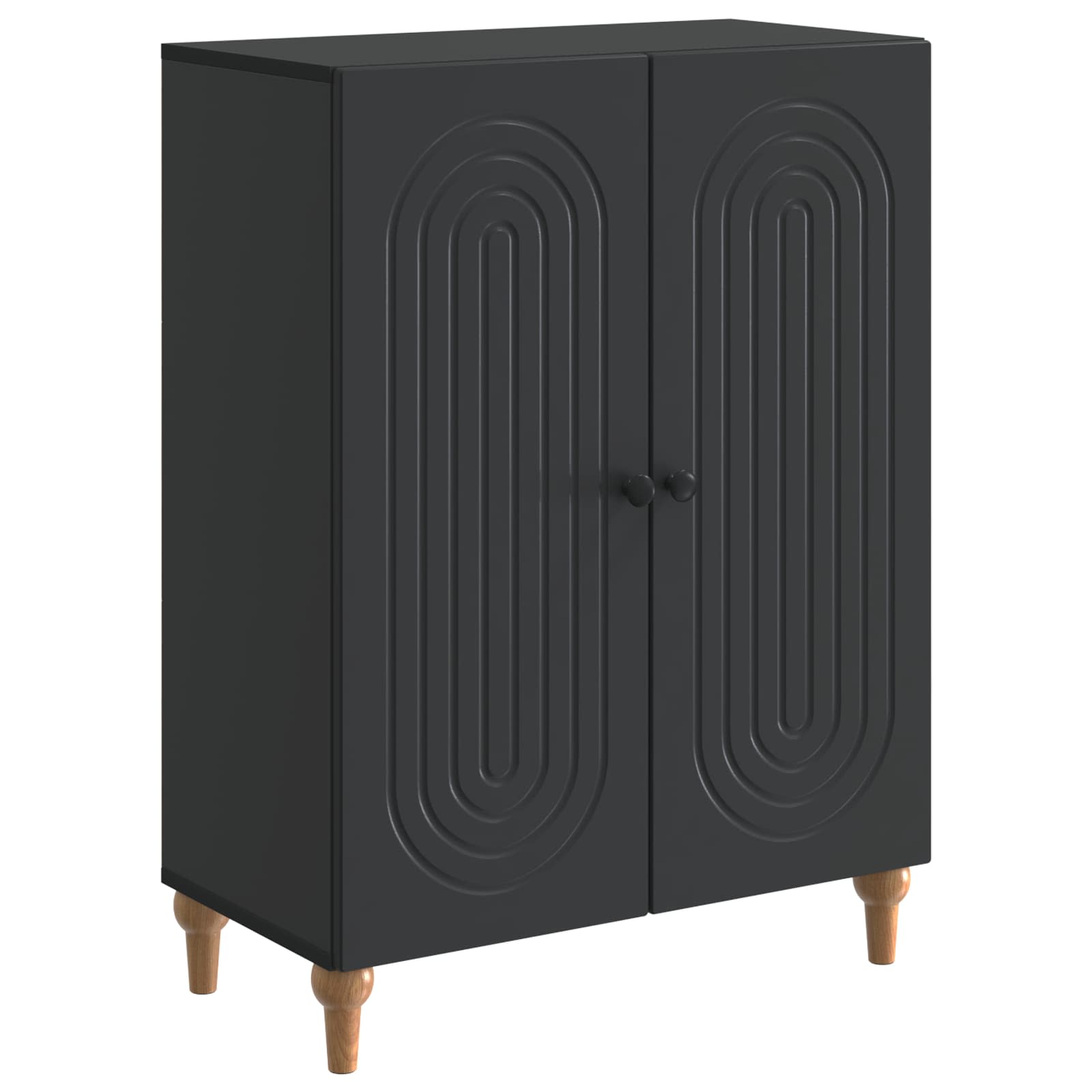 vidaXL Bufet Negru 66 x 34,5 x 90 cm Lemn prelucrat
