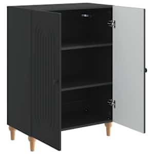 Servírovací skříň Černá 66 x 34,5 x 90 cm Kompozitní dřevo - obrázek 5