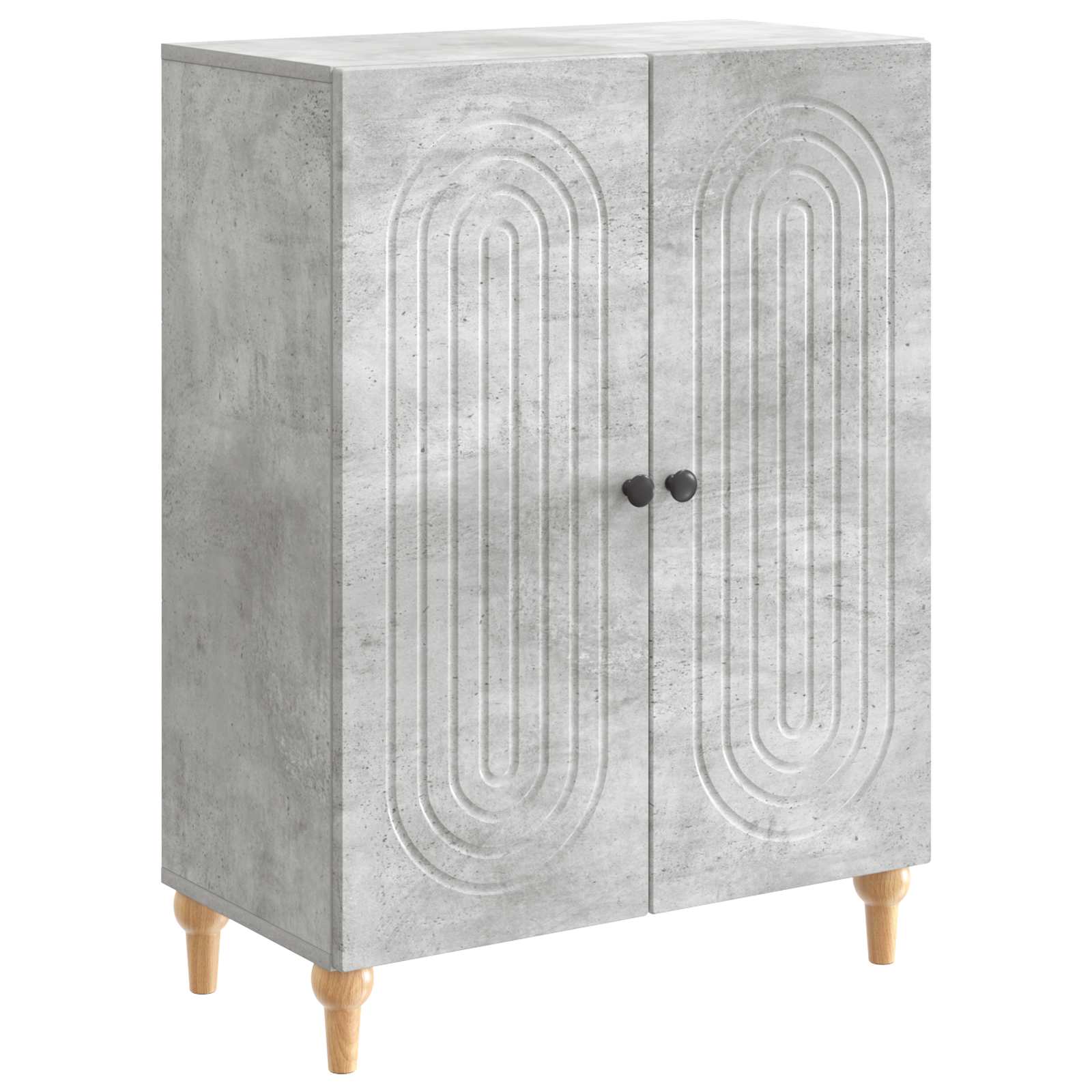 vidaXL Bufet Gri Beton 66 x 34,5 x 90 cm Lemn prelucrat