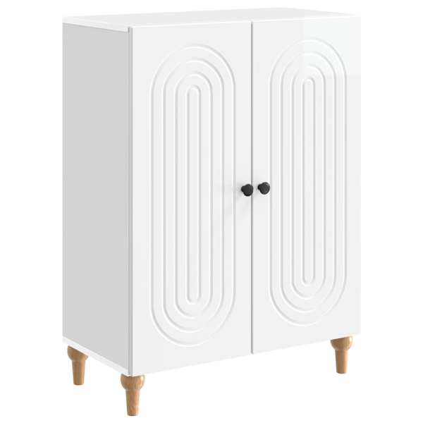 vidaXL K&otilde;ide K&otilde;rgl&auml;ikega valge 66 x 34,5 x 90 cm Tehispuit