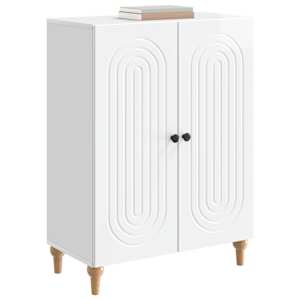 Servírovací skříň Bílá s vysokým leskem 66 x 34,5 x 90 cm - obrázek 3