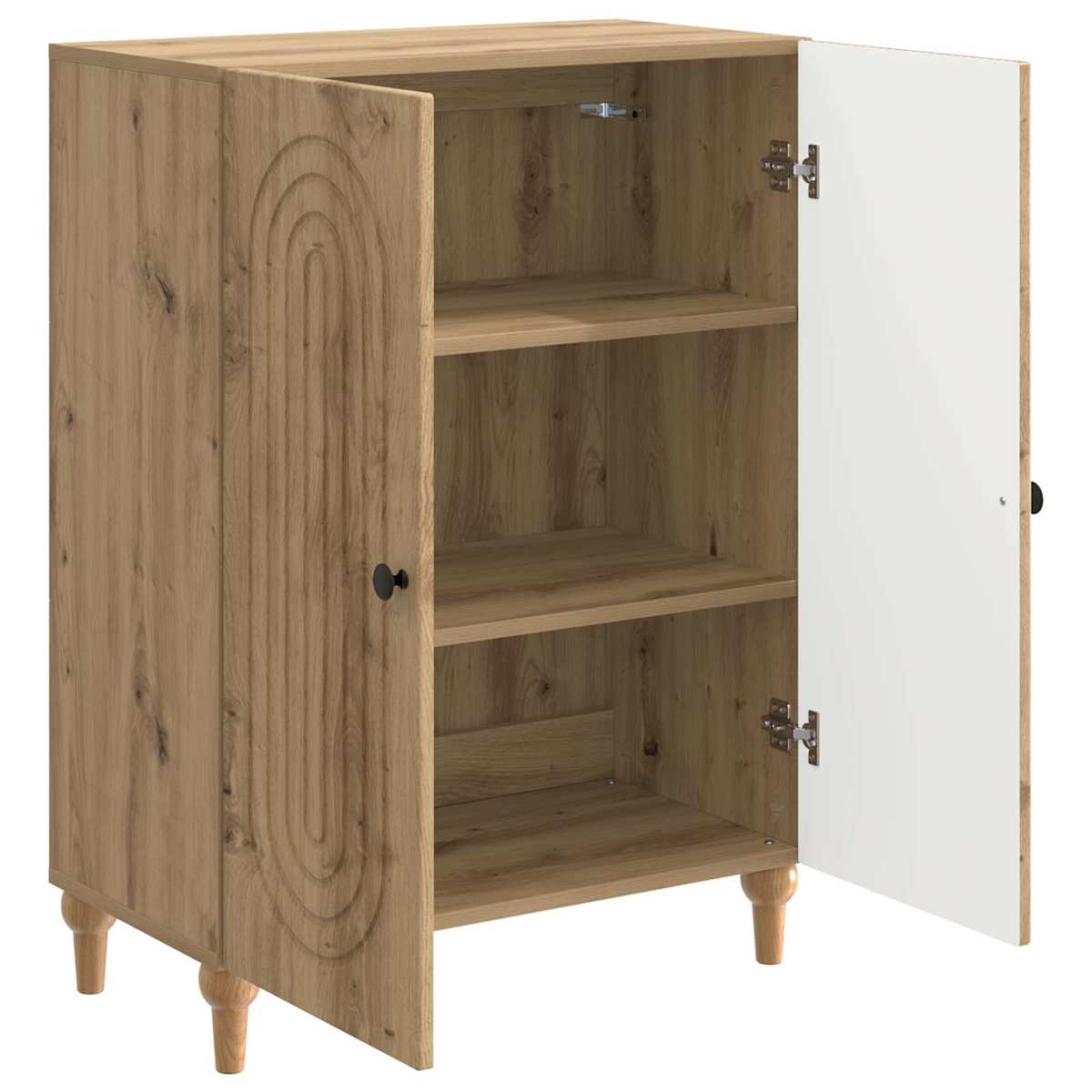 Sideboard 66 x 34,5 x 90 cm Konstrueret træ - Billede 5
