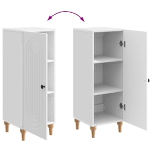 Servírovací skříň Bílá s vysokým leskem 33 x 34,5 x 90 cm - obrázek 11