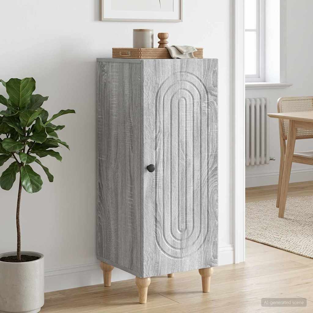 vidaXL Bufet Sonoma gri 33 x 34,5 x 90 cm Lemn prelucrat