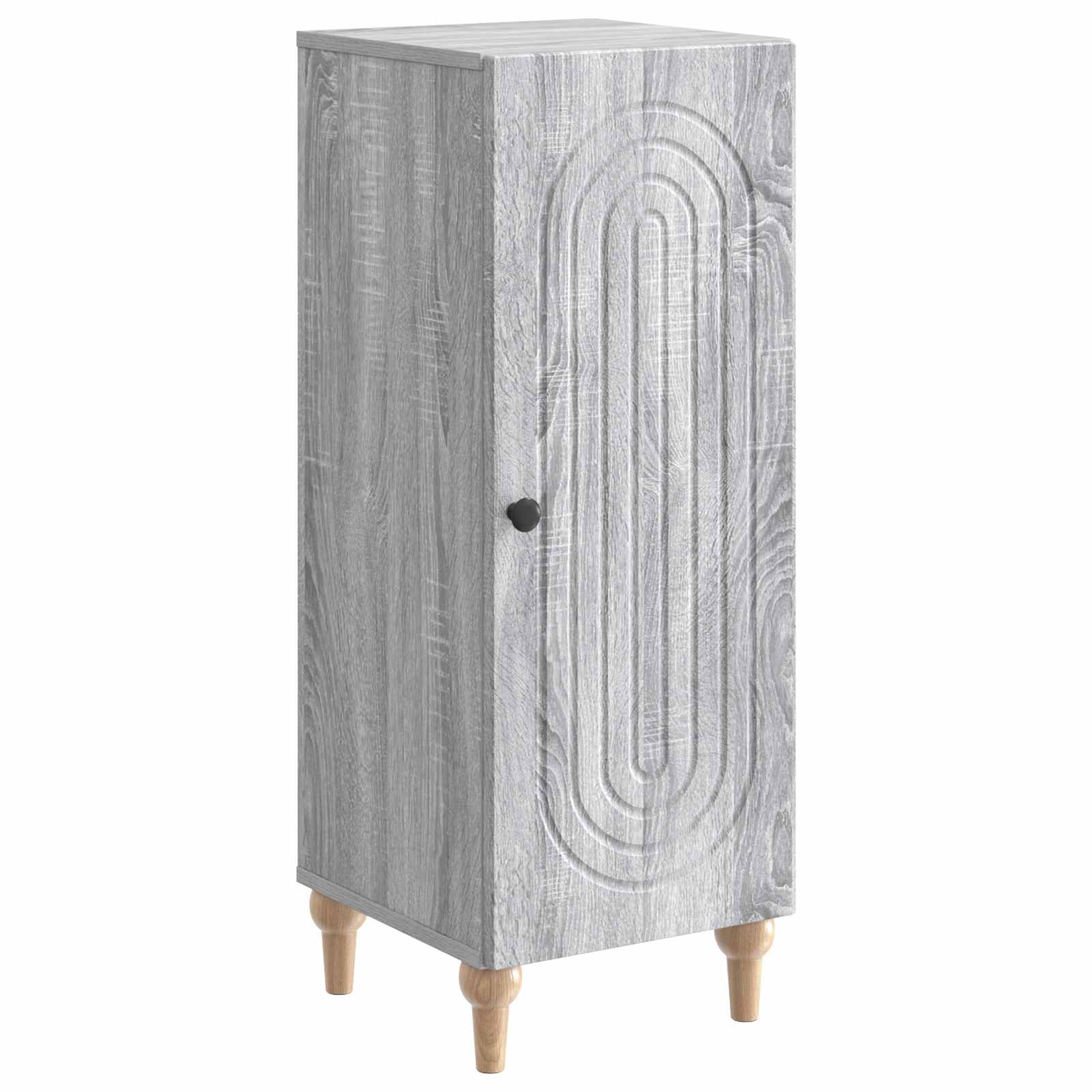 vidaXL Bufet Sonoma gri 33 x 34,5 x 90 cm Lemn prelucrat