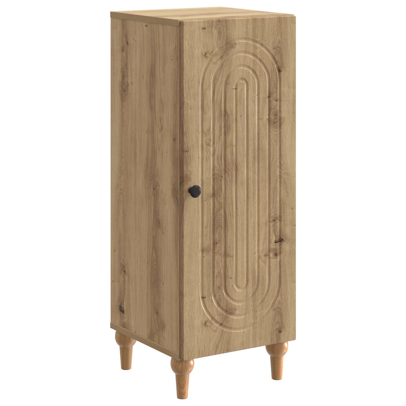 vidaXL Bufet Stejar Artizanal 33 x 34,5 x 90 cm Lemn prelucrat