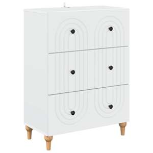 Predalna omara Bela 66 x 34,5 x 90 cm Inženirski les