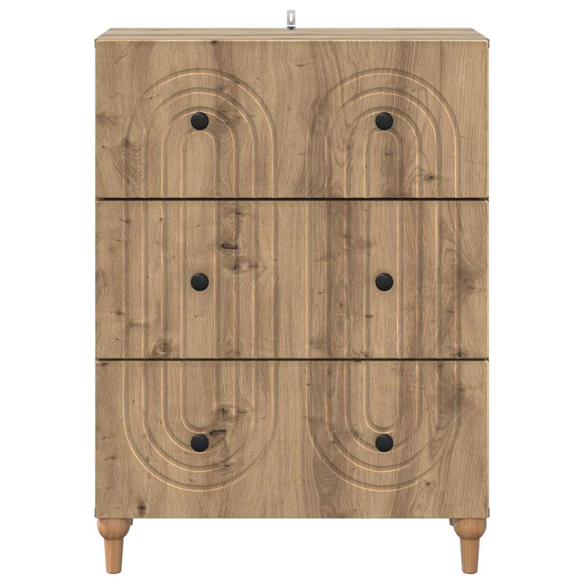 Skuffeskab 66 x 34,5 x 90 cm Konstrueret træ - Billede 6