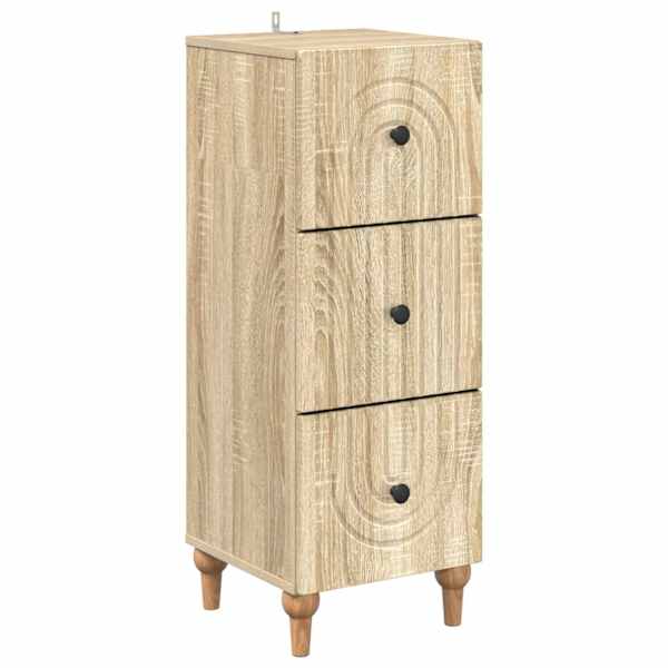 vidaXL Sahtlib&uuml;roo 33 x 34,5 x 90 cm Tehispuit Sonoma tamm