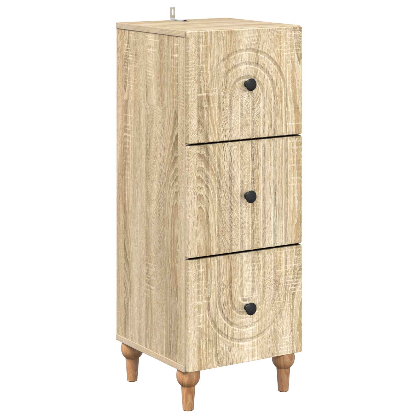 vidaXL Dulap cu sertare Stejar Sonoma 33 x 34,5 x 90 cm Lemn prelucrat