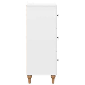 Skříň se zásuvkami Bílá s vysokým leskem 33 x 34,5 x 90 cm - obrázek 7
