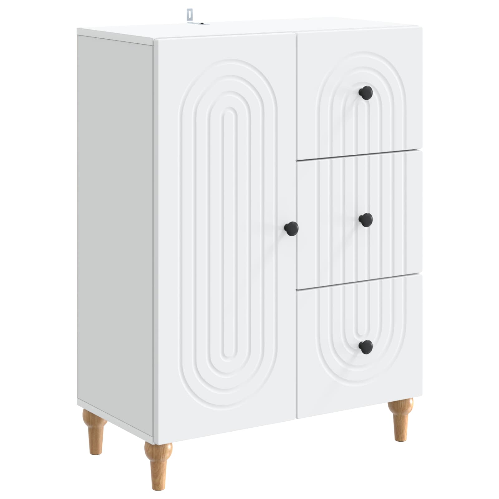 vidaXL Bufet cu sertar Alb 66 x 34,5 x 90 cm Lemn prelucrat