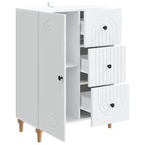 Servírovací skříň Bílá 66 x 34,5 x 90 cm Kompozitní dřevo - obrázek 5