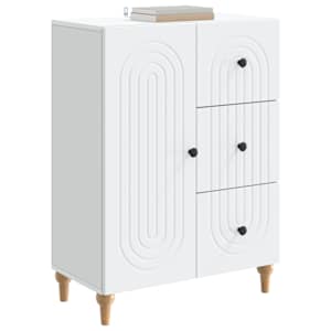 Servírovací skříň Bílá 66 x 34,5 x 90 cm Kompozitní dřevo - obrázek 3