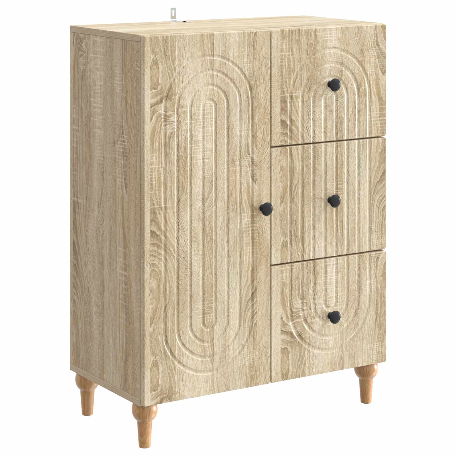 vidaXL Bufet cu sertar Stejar Sonoma 66 x 34,5 x 90 cm Lemn prelucrat