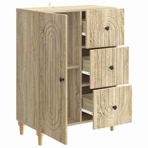 Servírovací skříň Dub sonoma 66 x 34,5 x 90 cm Kompozitní dřevo - obrázek 5