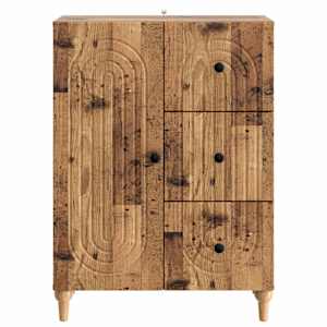 Servírovací skříň se zásuvkou Staré dřevo 66 x 34,5 x 90 cm - obrázek 6