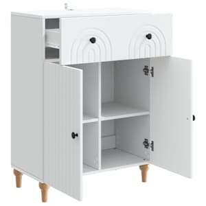 Servírovací skříň Bílá 66 x 34,5 x 90 cm Kompozitní dřevo - obrázek 5