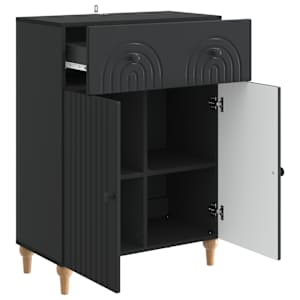Servírovací skříň Černá 66 x 34,5 x 90 cm Kompozitní dřevo - obrázek 5