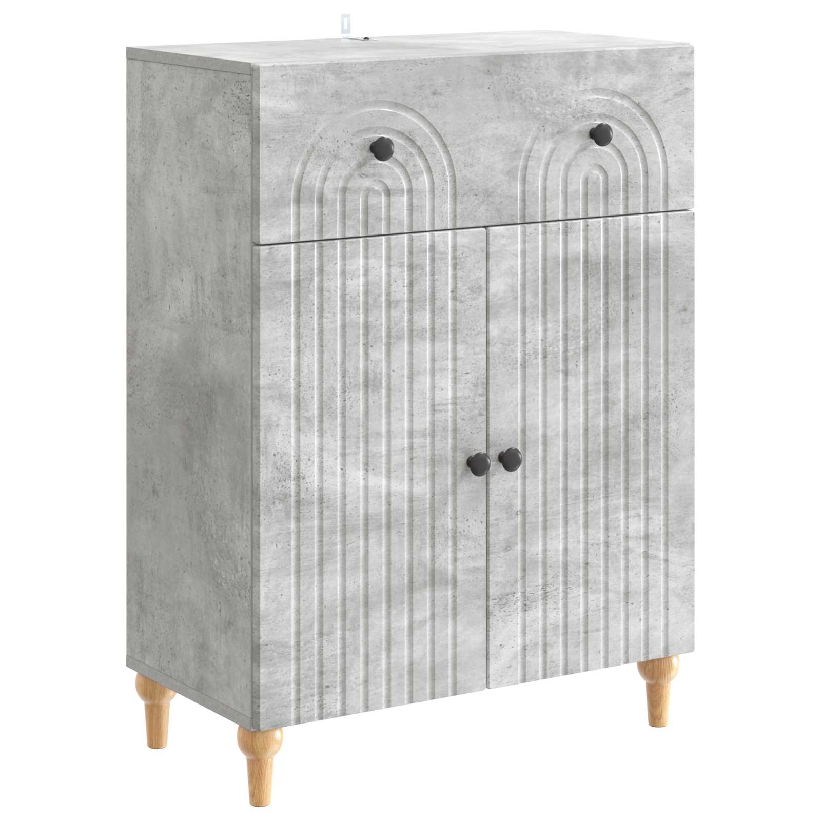 vidaXL Bufet cu sertar Gri Beton 66 x 34,5 x 90 cm Lemn prelucrat