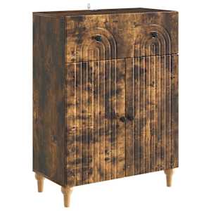 Strani šal Dimljen hrast 66 x 34,5 x 90 cm Inženirski les