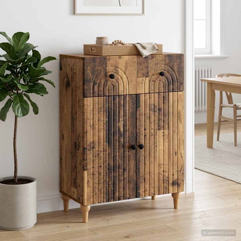 Strani šal s predalom Star les 66 x 34,5 x 90 cm Inženirski les