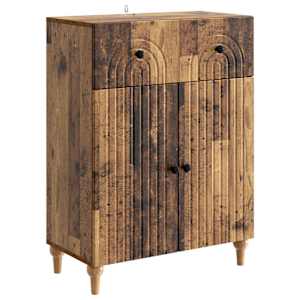 Servírovací skříň se zásuvkou Staré dřevo 66 x 34,5 x 90 cm - obrázek 2