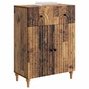 Servírovací skříň se zásuvkou Staré dřevo 66 x 34,5 x 90 cm - obrázek 3