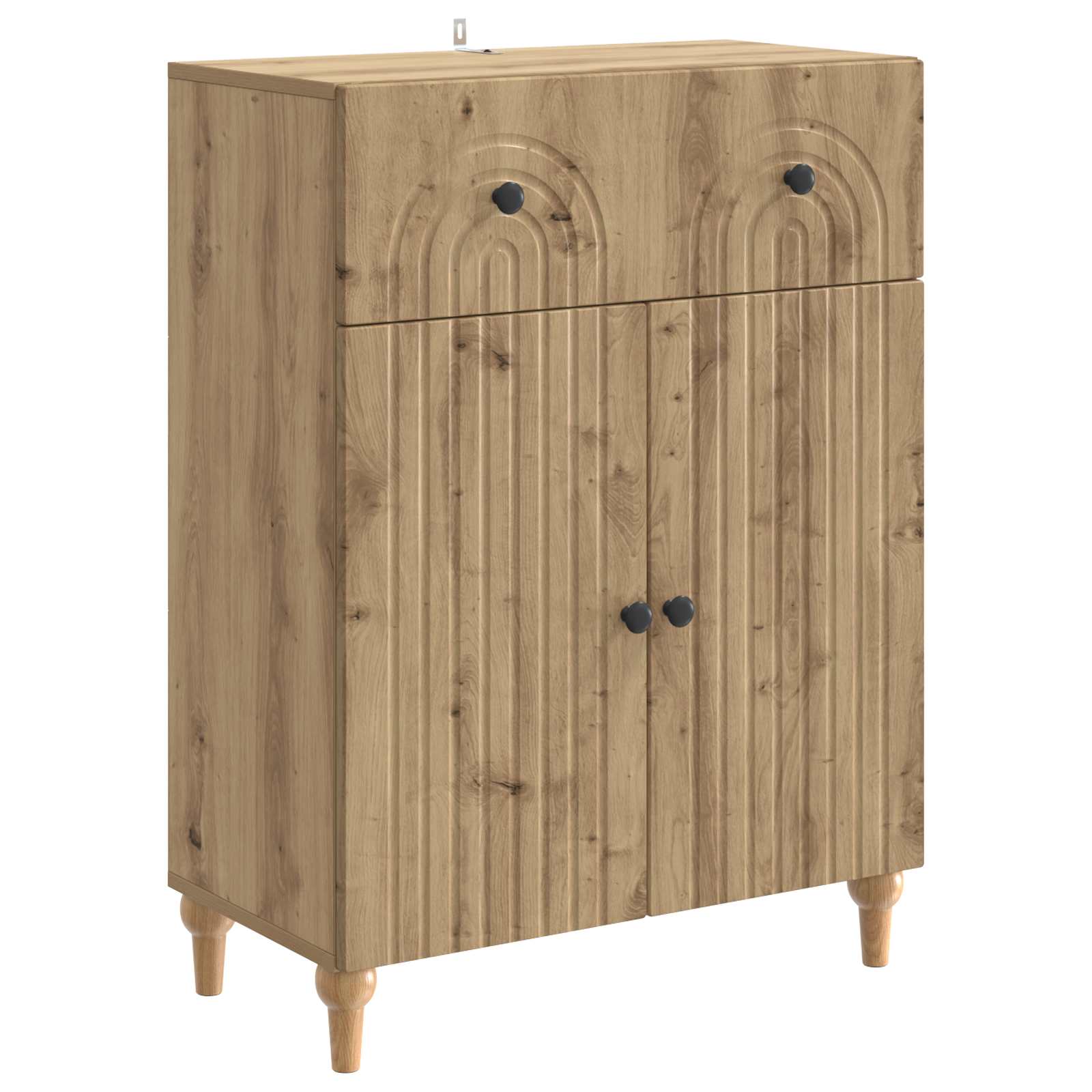 vidaXL Sideboard Artisan-Eiche 66 x 34,5 x 90 cm Holzwerkstoff