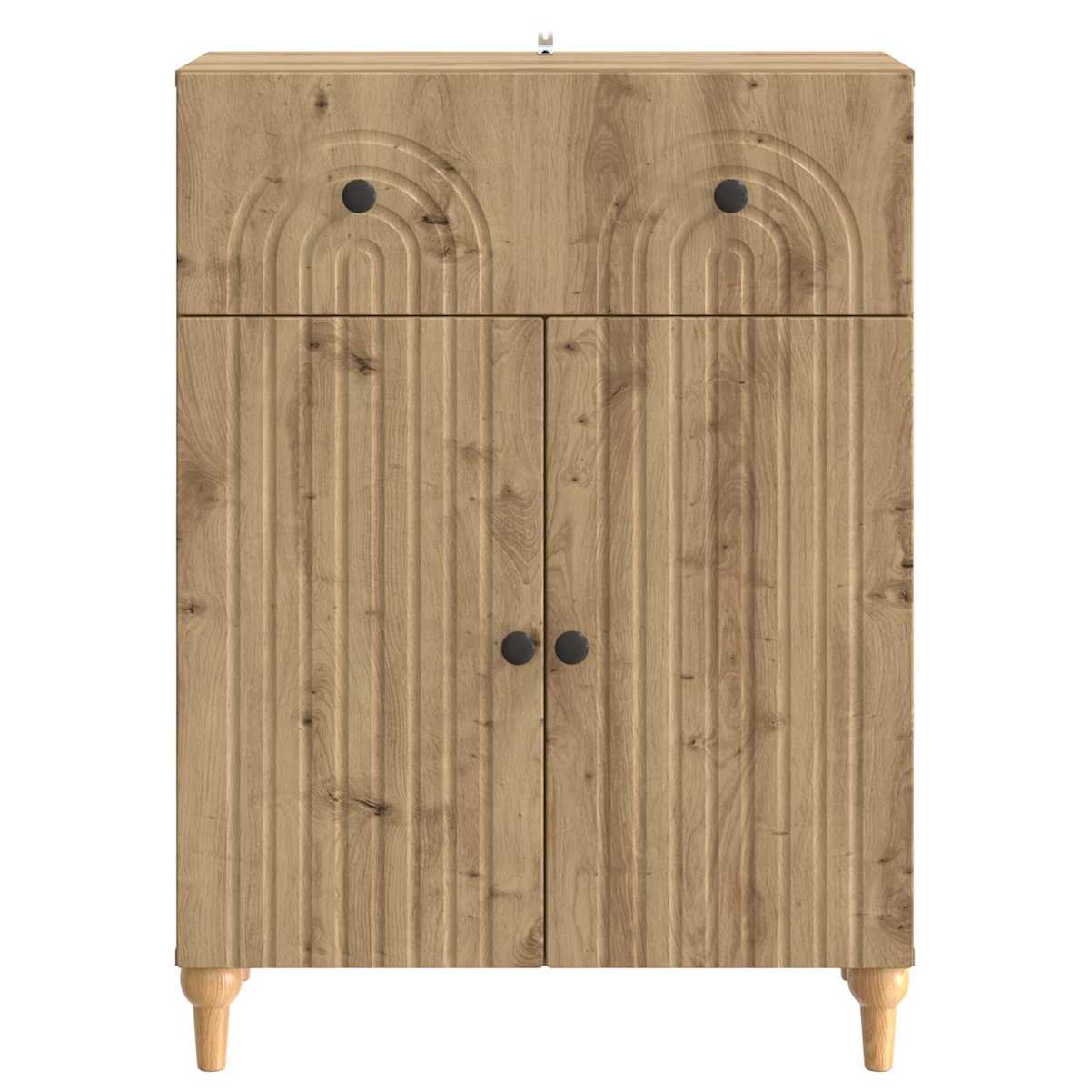 Sideboard 66 x 34,5 x 90 cm Konstrueret træ - Billede 6