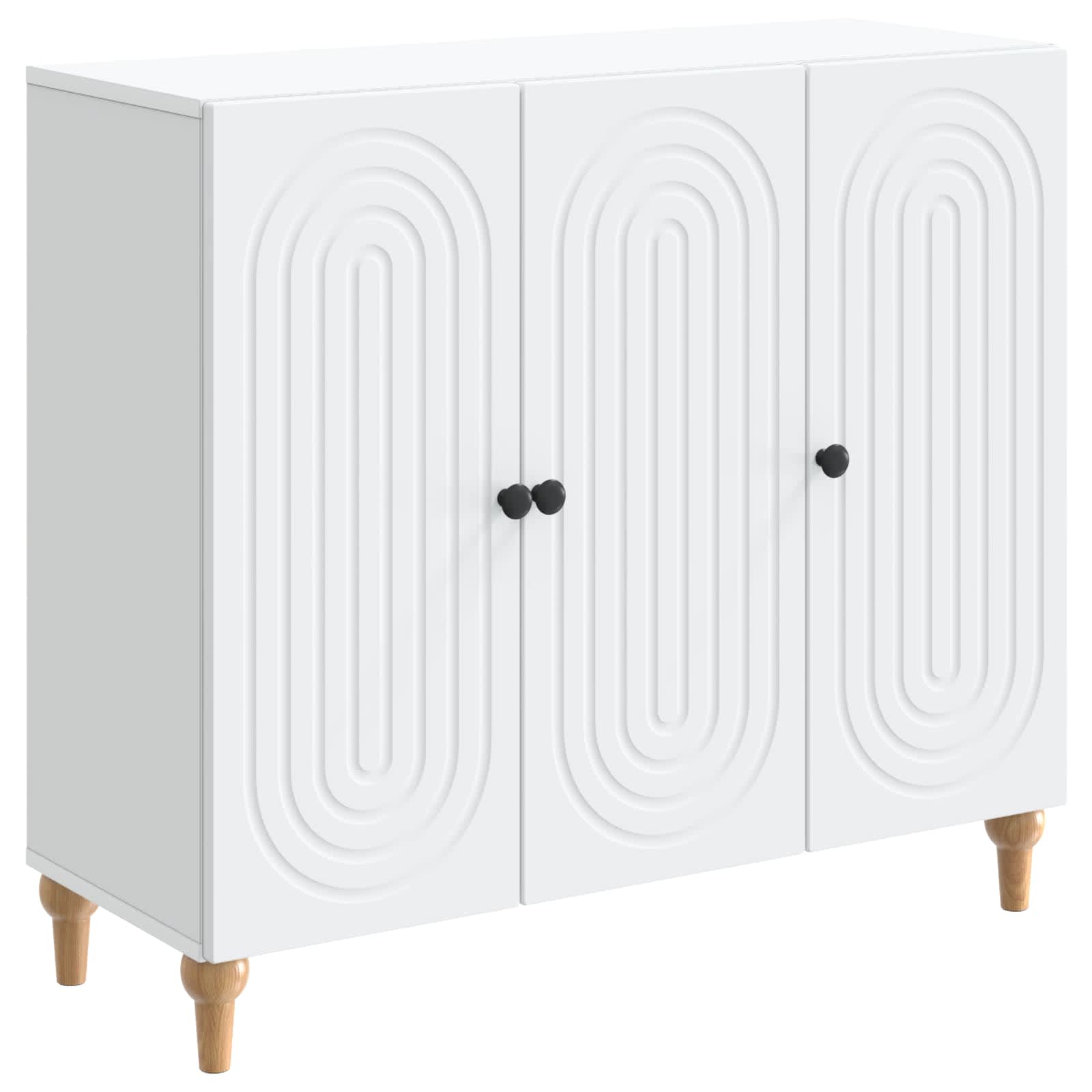 vidaXL Bufet Alb 89 x 34,5 x 80 cm Lemn prelucrat