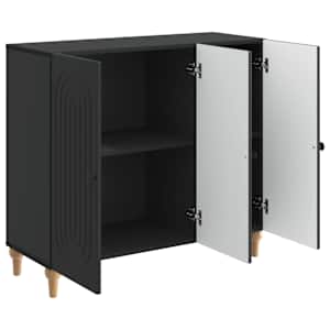 Servírovací skříň Černá 89 x 34,5 x 80 cm Kompozitní dřevo - obrázek 5