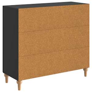 Servírovací skříň Černá 89 x 34,5 x 80 cm Kompozitní dřevo - obrázek 8