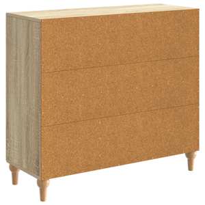 Servírovací skříň Dub sonoma 89 x 34,5 x 80 cm Kompozitní dřevo - obrázek 6