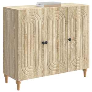 Servírovací skříň Dub sonoma 89 x 34,5 x 80 cm Kompozitní dřevo - obrázek 2