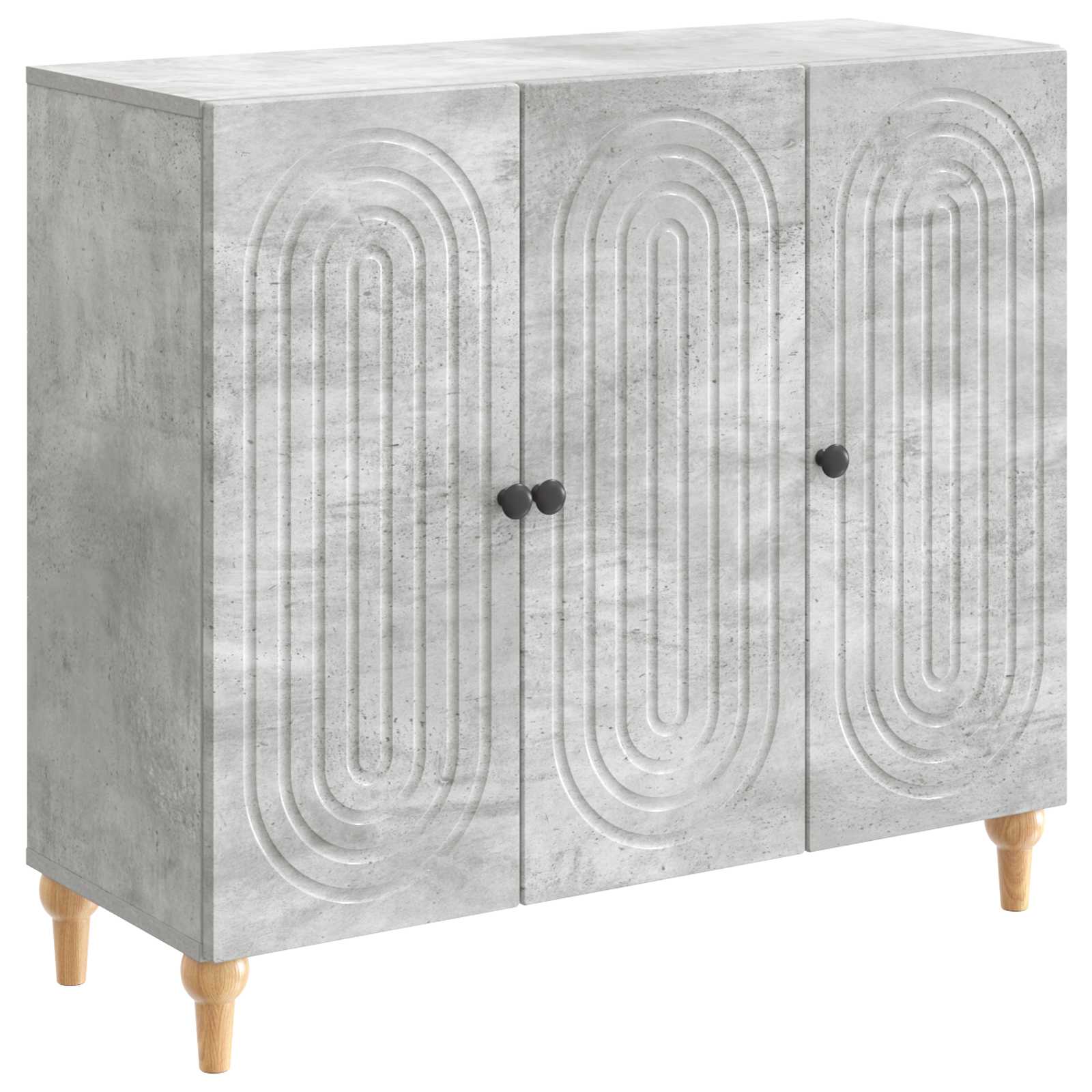 vidaXL Bufet Gri Beton 89 x 34,5 x 80 cm Lemn prelucrat