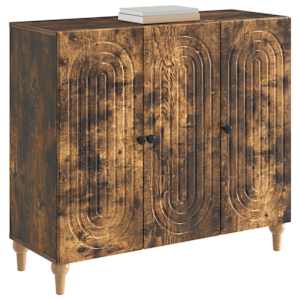 Servírovací skříň Kouřový dub 89 x 34,5 x 80 cm - obrázek 3