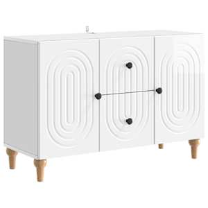 Televizní skříň Bílá s vysokým leskem 89 x 34,5 x 60 cm - obrázek 2