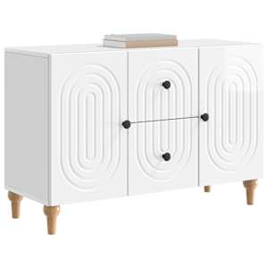 Televizní skříň Bílá s vysokým leskem 89 x 34,5 x 60 cm - obrázek 3