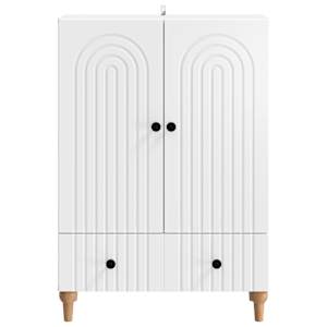 Servírovací skříň Bílá 66 x 34,5 x 95 cm Kompozitní dřevo - obrázek 5