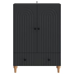 Servírovací skříň Černá 66 x 34,5 x 95 cm Kompozitní dřevo - obrázek 5