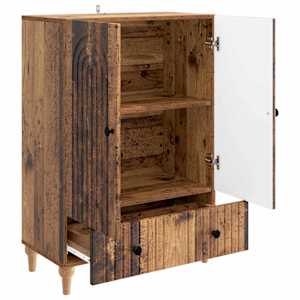 Servírovací skříň se zásuvkou Staré dřevo 66 x 34,5 x 95 cm - obrázek 4