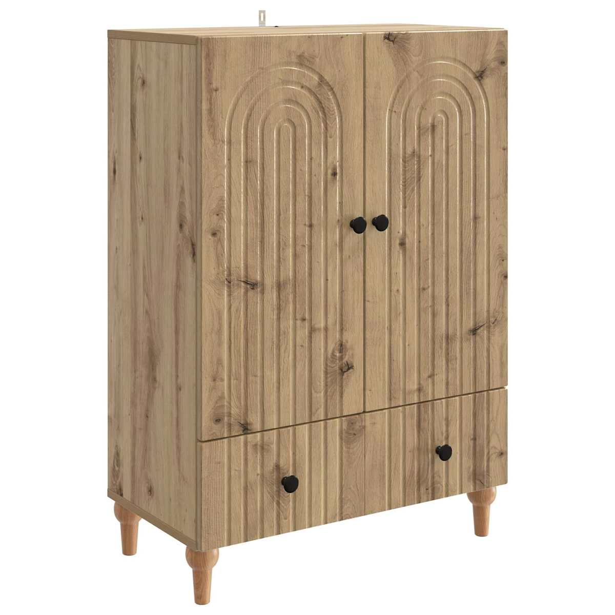 Sideboard 66 x 34,5 x 95 cm Konstrueret træ - Billede 2