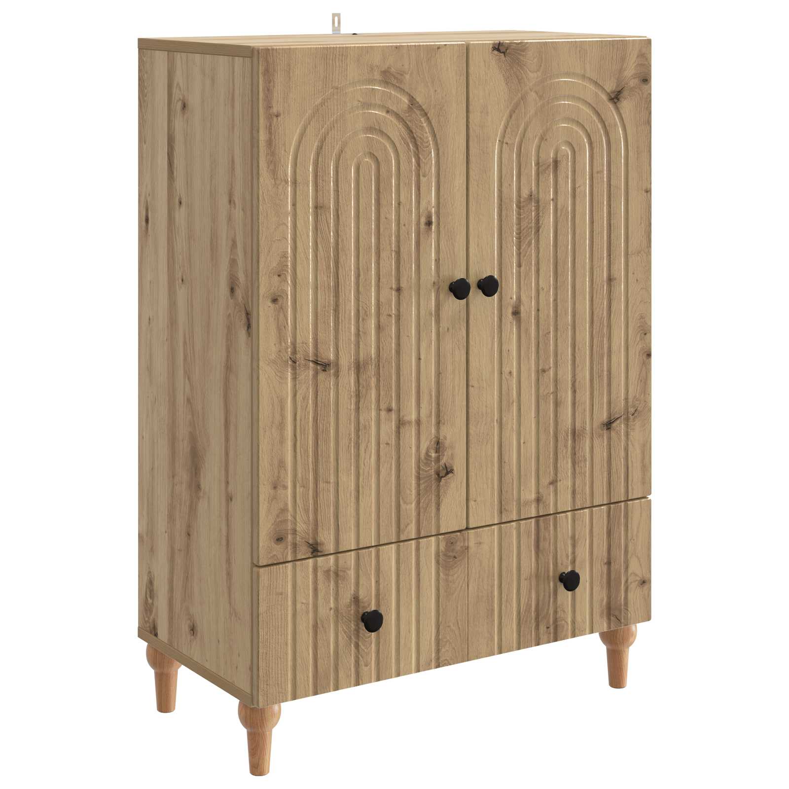 vidaXL Sideboard Artisan-Eiche 66 x 34,5 x 95 cm Holzwerkstoff