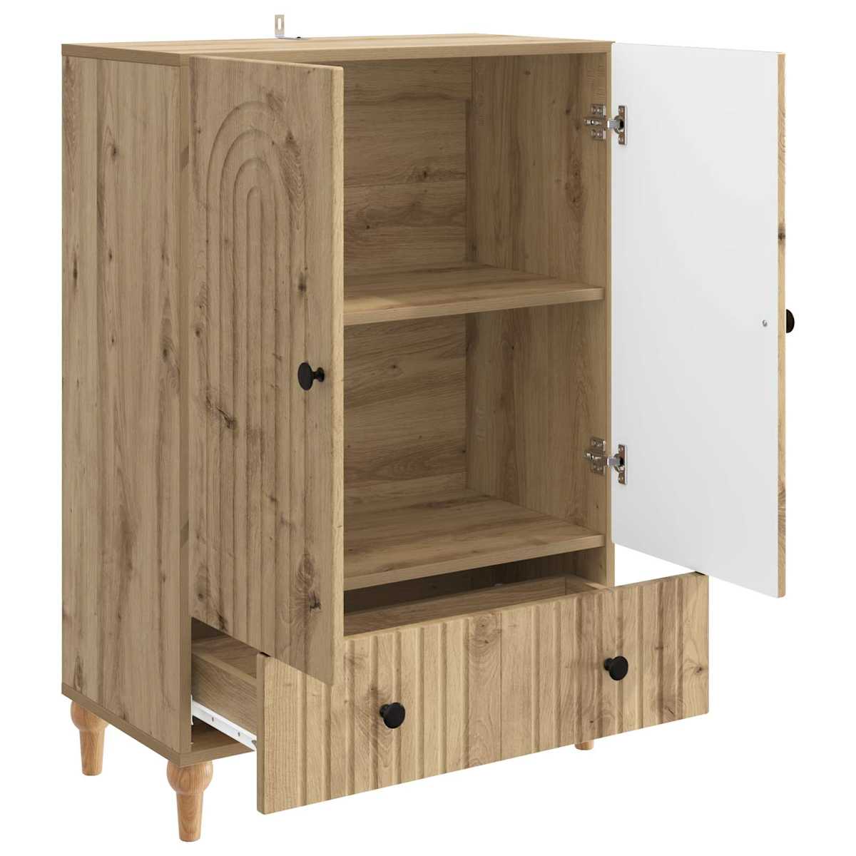 Sideboard 66 x 34,5 x 95 cm Konstrueret træ - Billede 4