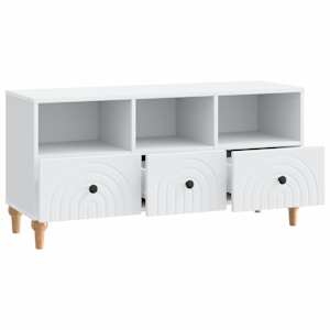 Televizní skříň Bílý 102 x 34,5 x 50 cm Dřevěný materiál - obrázek 5