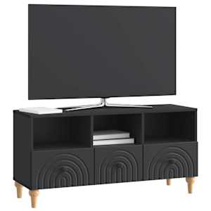 Televizní skříň Černý 102 x 34,5 x 50 cm Dřevěný materiál - obrázek 3