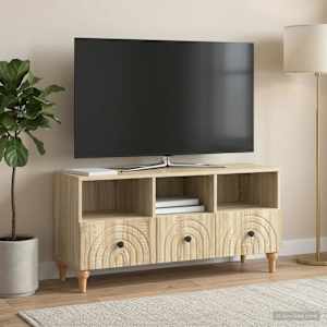 TV omarica Sonoma hrast 102 x 34,5 x 50 cm Konstruirano leseno