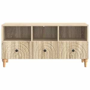 Televizní skříň Sonoma dub 102 x 34,5 x 50 cm Dřevěný materiál - obrázek 6