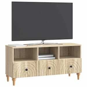 Televizní skříň Sonoma dub 102 x 34,5 x 50 cm Dřevěný materiál - obrázek 3